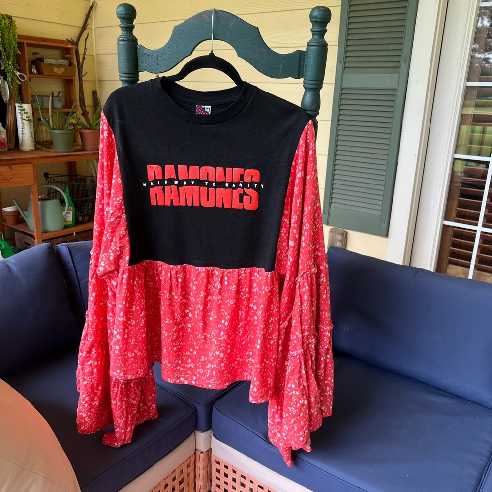 Ramones Upcycled Maxi Dress | A Rock-and-Roll Fall Dream